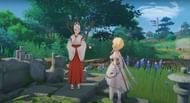The Traveler speaking to Kazari in Genshin Impact (image via 100% Guides)